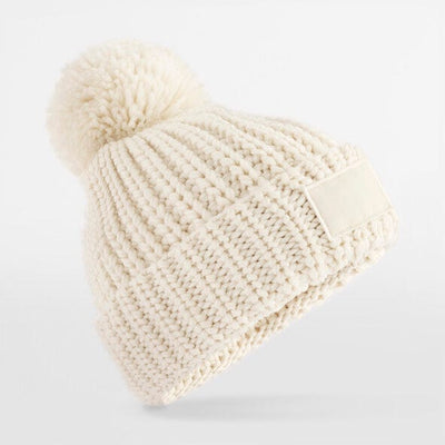 Beechfield B329 Toasty Patch Beanie - Oat