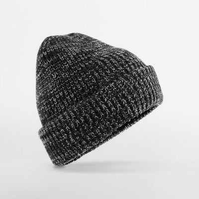 Beechfield B328 Campfire Beanie - Black Speck
