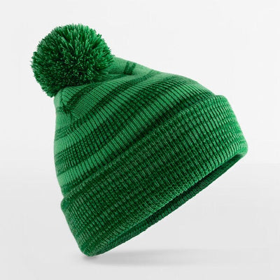 Beechfield B476 Team Stripe Beanie - Green