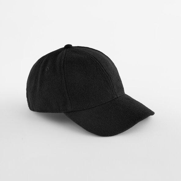 Beechfield B619 Wool Blend Cap - Black