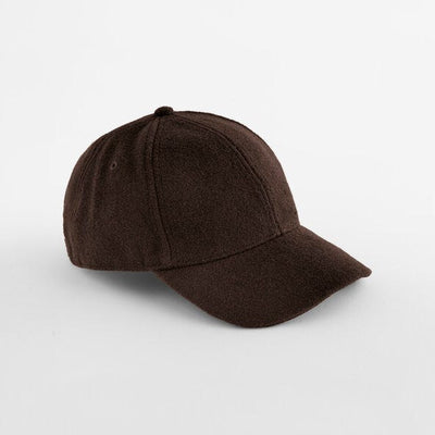 Beechfield B619 Wool Blend Cap - Dark Brown