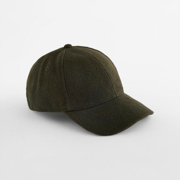 Beechfield B619 Wool Blend Cap - Dark Olive