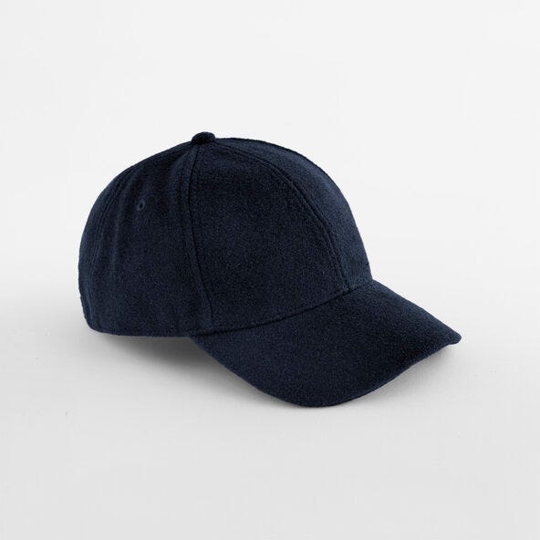 Beechfield B619 Wool Blend Cap - Navy