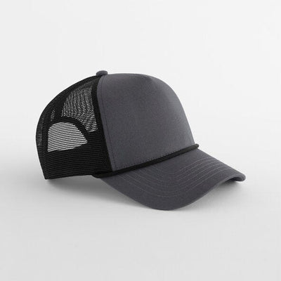 Beechfield B633 5 Panel Rope Trucker - Graphite Grey/Black