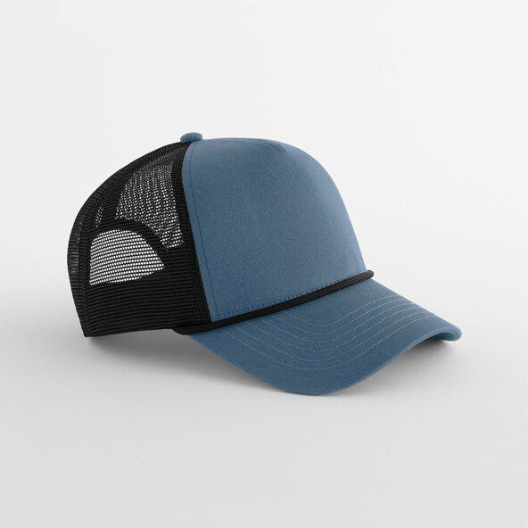 Beechfield B633 5 Panel Rope Trucker - SBBLK