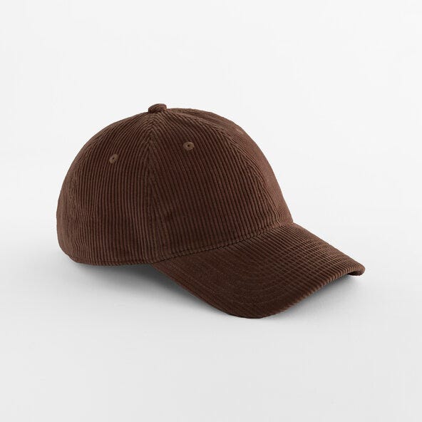 Beechfield B692 Corduroy Dad Cap - Brown