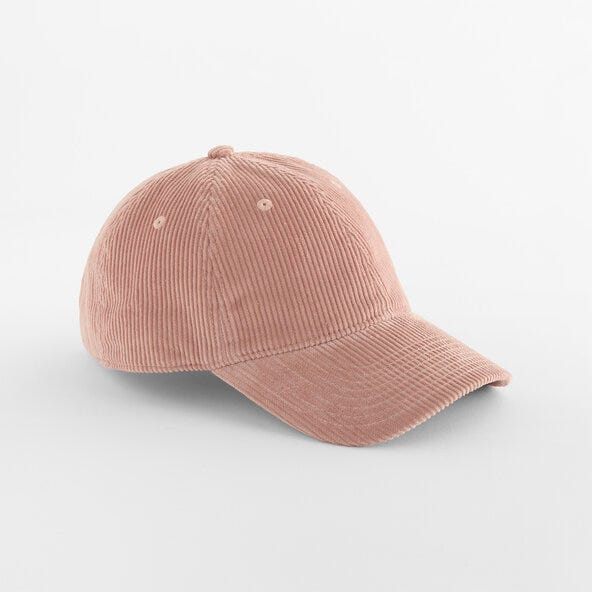 Beechfield B692 Corduroy Dad Cap - Dusky Pink