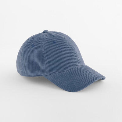 Beechfield B692 Corduroy Dad Cap - Slate Blue