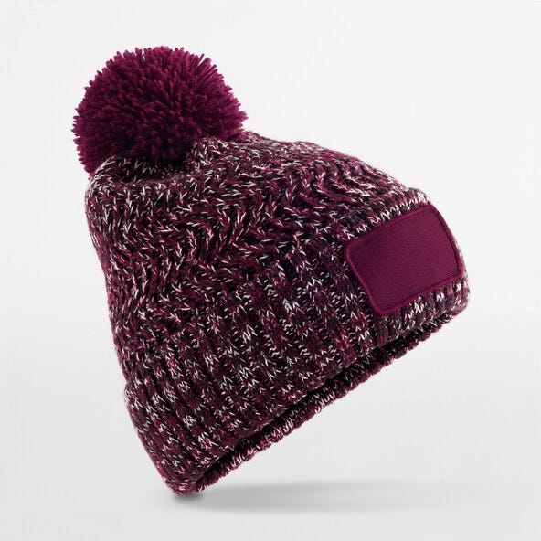 Beechfield B331 Ramble Patch Pom Beanie - BURTWI
