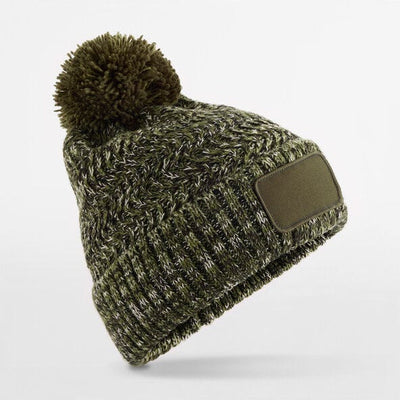 Beechfield B331 Ramble Patch Pom Beanie - MSGRTW
