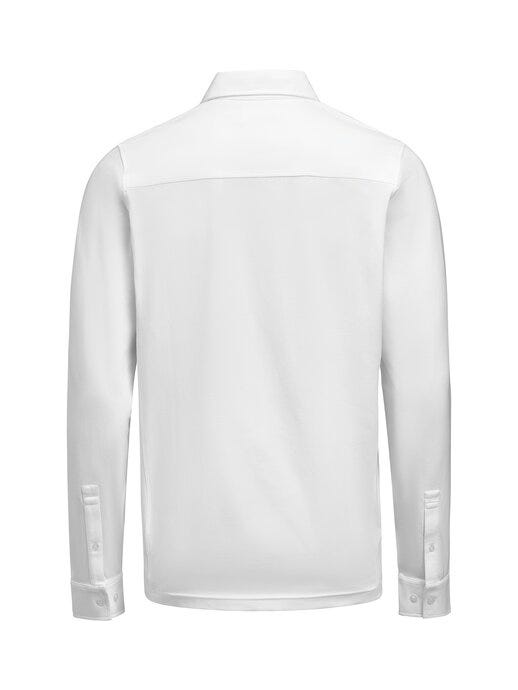 James Harvest HAR2115007 American Supreme L/S Polo - White