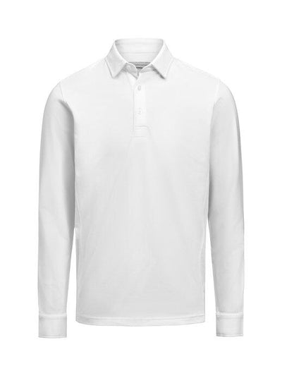 James Harvest HAR2115007 American Supreme L/S Polo - White