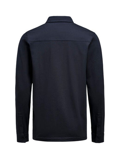 James Harvest HAR2115007 American Supreme L/S Polo - Navy
