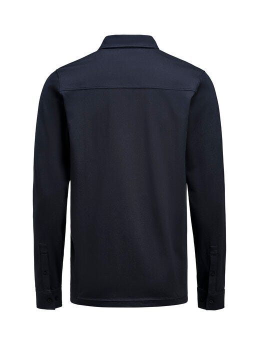 James Harvest HAR2115007 American Supreme L/S Polo - Navy