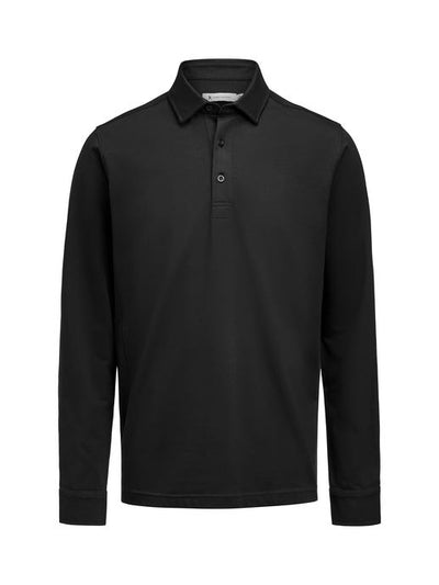James Harvest HAR2115007 American Supreme L/S Polo - Black