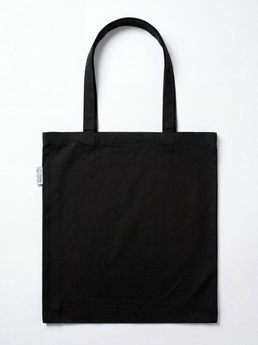 United Bags UB6020 UB Ember 10oz Organic Cotton Bag - Black