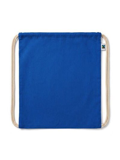 United Bags UB9130 UB Aspen 5oz Fairtrade Cotton Drawstring - Royal