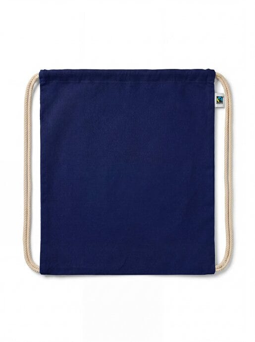United Bags UB9130 UB Aspen 5oz Fairtrade Cotton Drawstring - Navy