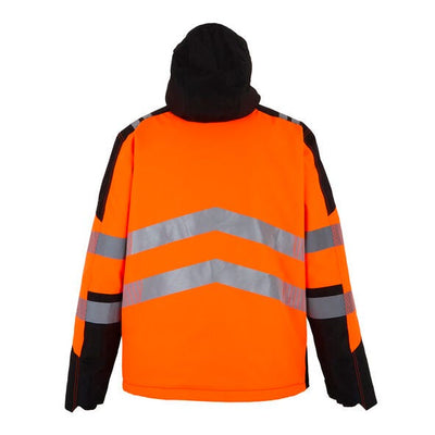 Regatta High Visibility TRW613 Regatta Hi-Vis X-Pro Waterproof Overhead - Black/Hi-Vis Orange