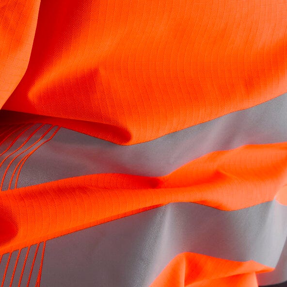 Regatta High Visibility TRW613 Regatta Hi-Vis X-Pro Waterproof Overhead - Black/Hi-Vis Orange