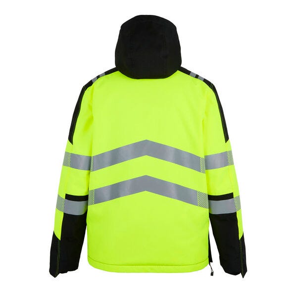 Regatta High Visibility TRW613 Regatta Hi-Vis X-Pro Waterproof Overhead - Black/Hi-Vis Yellow