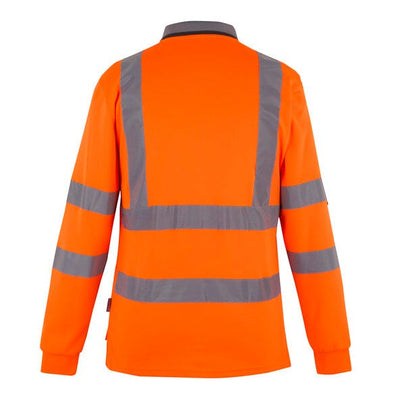 Regatta Professional TRS324 Regatta Hi-Vis Pro Contract L/S Polo - Hi Vis Orange