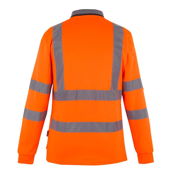 Regatta Professional TRS324 Regatta Hi-Vis Pro Contract L/S Polo - Hi Vis Orange