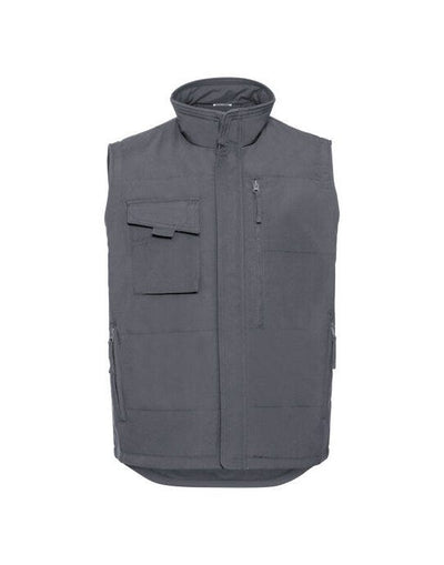 Russell Athletic 014M Russell Heavy Duty Workwear Gilet - Convoy Grey