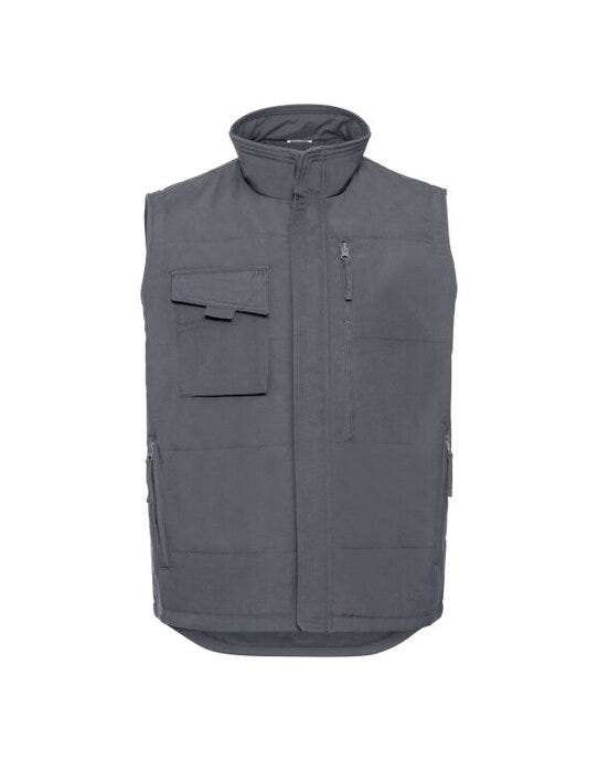 Russell Athletic 014M Russell Heavy Duty Workwear Gilet - Convoy Grey