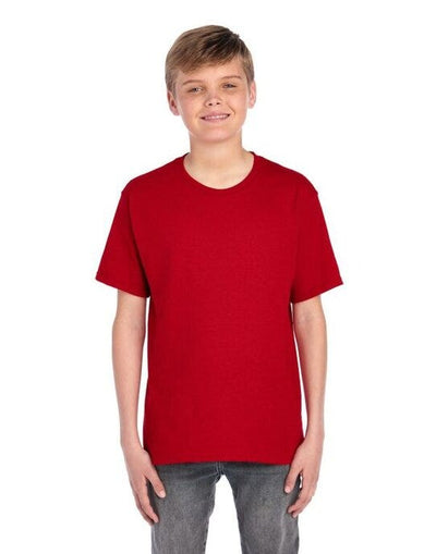 Jerzees 0S470Y0 Eco Youth Premium Organic T - True Red