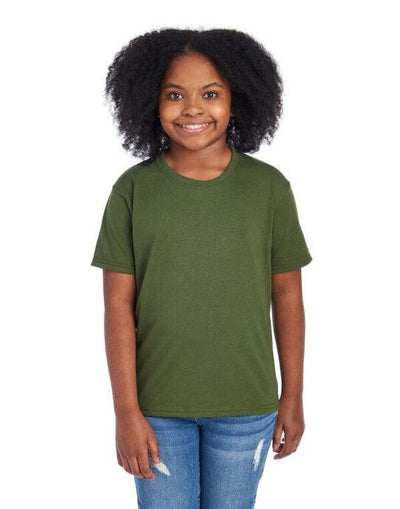 Jerzees 0S470Y0 Eco Youth Premium Organic T - Military Green