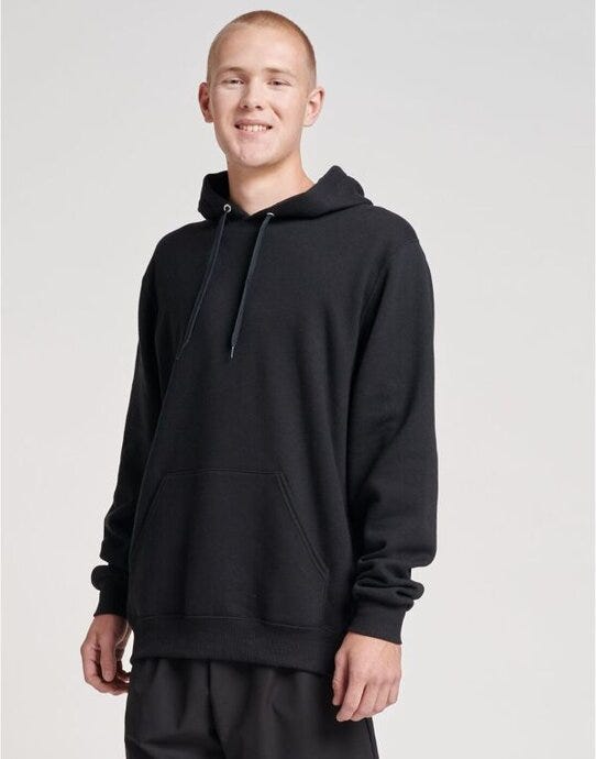 Jerzees 0S700M0 Eco Premium Hooded Sweatshirt - Black Ink