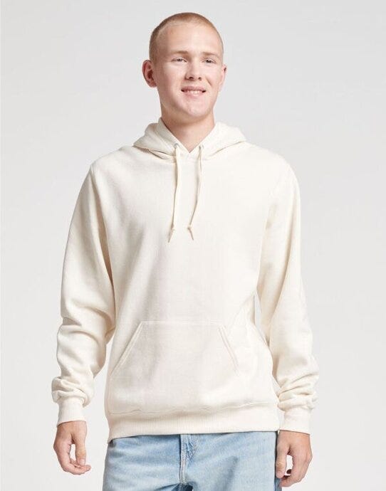 Jerzees 0S700M0 Eco Premium Hooded Sweatshirt - Sweet Cream Heather