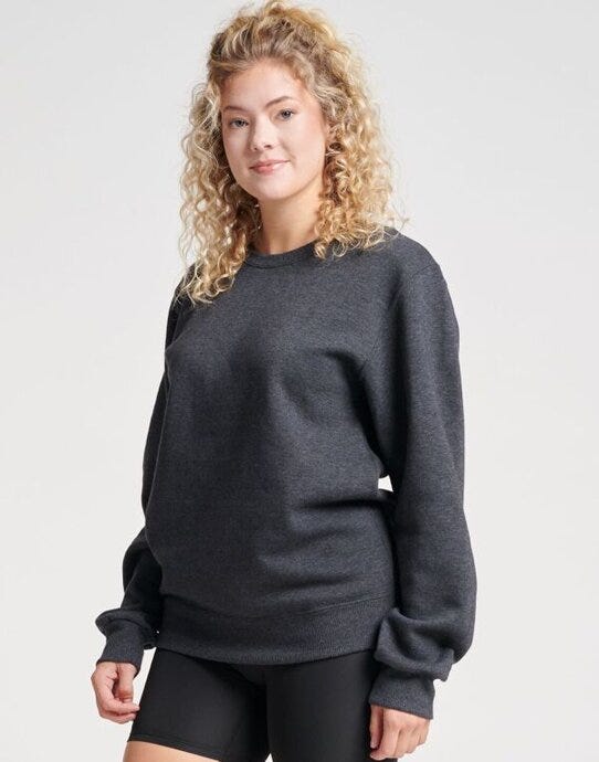 Jerzees 0S701M0 Eco Premium Sweatshirt - Black Ink Heather