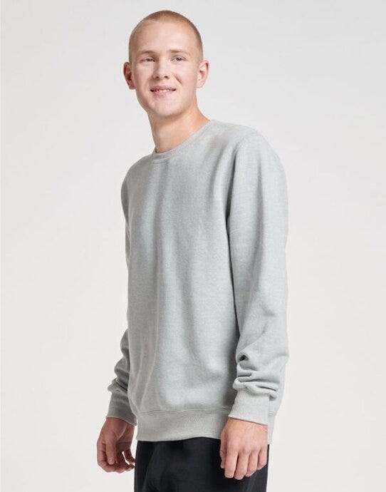 Jerzees 0S701M0 Eco Premium Sweatshirt - Frost Grey Heather