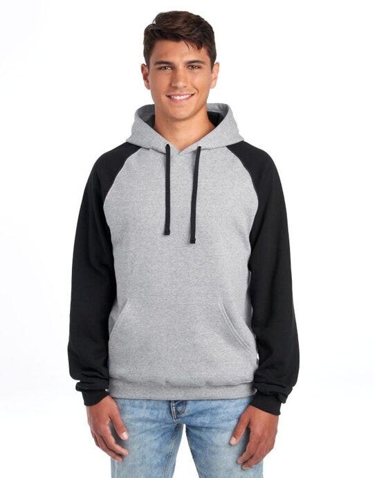 Jerzees 0S96CR0 NuBlend® Colour-Block Hood - Oxford/ Black