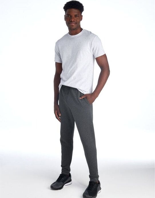 Jerzees 0S975M0 NuBlend® Pocketed Jog Sweatpants - Black Heather