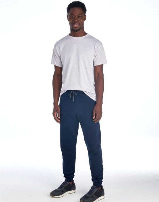 Jerzees 0S975M0 NuBlend® Pocketed Jog Sweatpants - Navy Blue