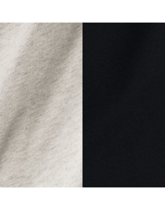 Jerzees 0S97CR0 NuBlend® Varsity Col-Block Hood - Oatmeal Heather/ Black Ink