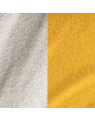 Jerzees 0S97CR0 NuBlend® Varsity Col-Block Hood - Oatmeal Heather/Mustard Heather