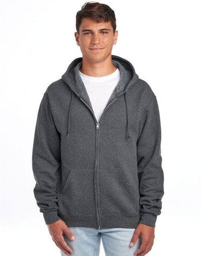 Jerzees 0S993M0 NuBlend® Full-Zip Hooded Sweat - Black Heather