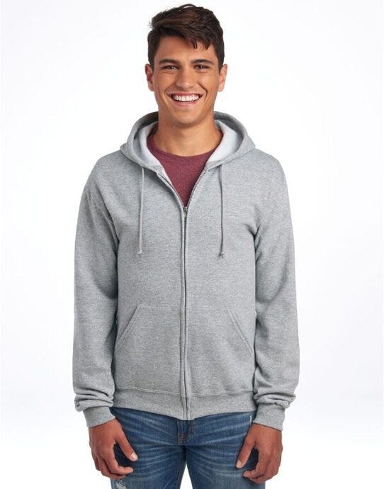Jerzees 0S993M0 NuBlend® Full-Zip Hooded Sweat - Athletic Heather
