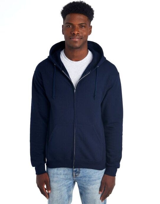 Jerzees 0S993M0 NuBlend® Full-Zip Hooded Sweat - Navy Blue