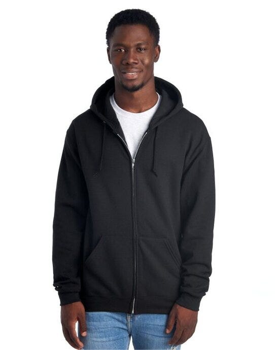 Jerzees 0S993M0 NuBlend® Full-Zip Hooded Sweat - Black