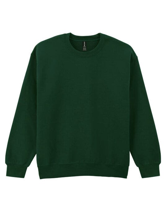 Gildan 12000 DryBlend Adult Crew Sweatshirt - Forest Green