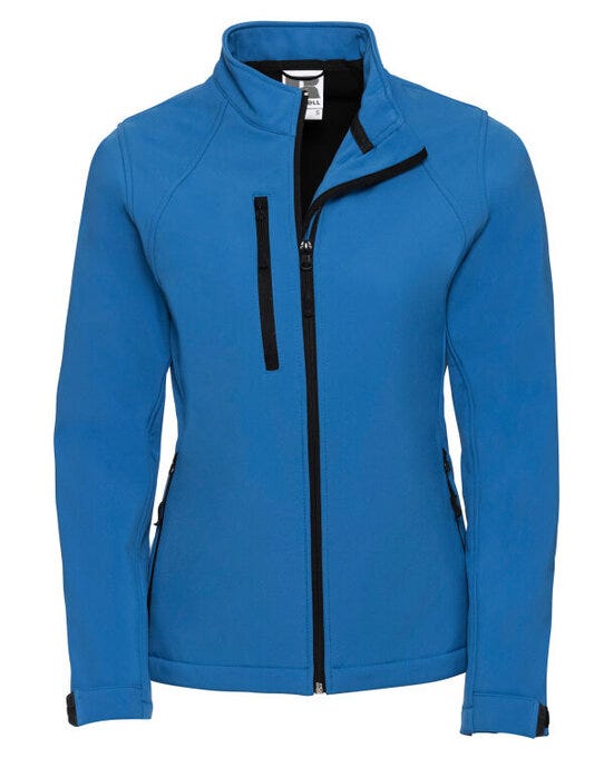 Russell Athletic 140F Russell Ladies Softshell Jacket - Azure Blue