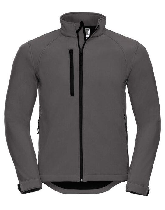 Russell Athletic 140M Russell Mens Softshell Jacket - Titanium