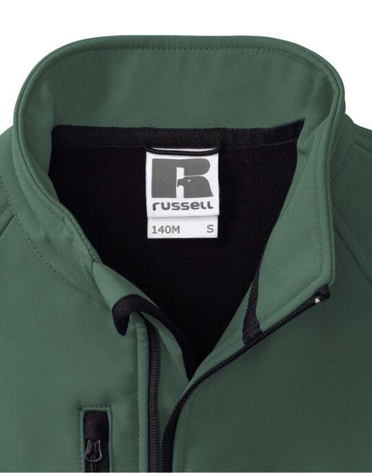 Russell Athletic 140M Russell Mens Softshell Jacket - Bottle Green