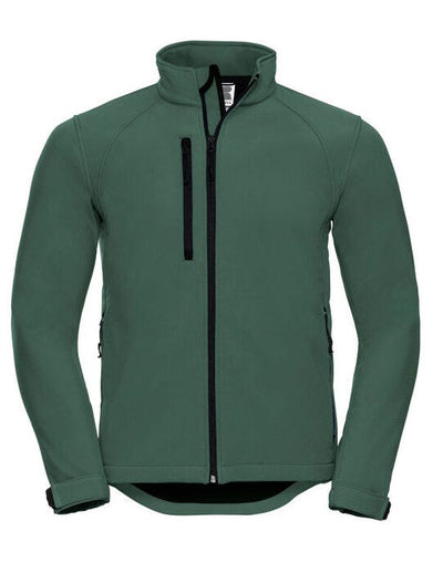 Russell Athletic 140M Russell Mens Softshell Jacket - Bottle Green