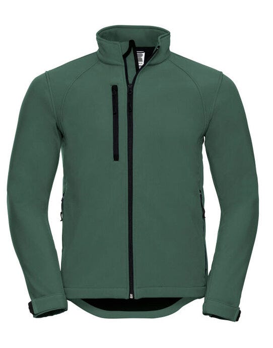 Russell Athletic 140M Russell Mens Softshell Jacket - Bottle Green